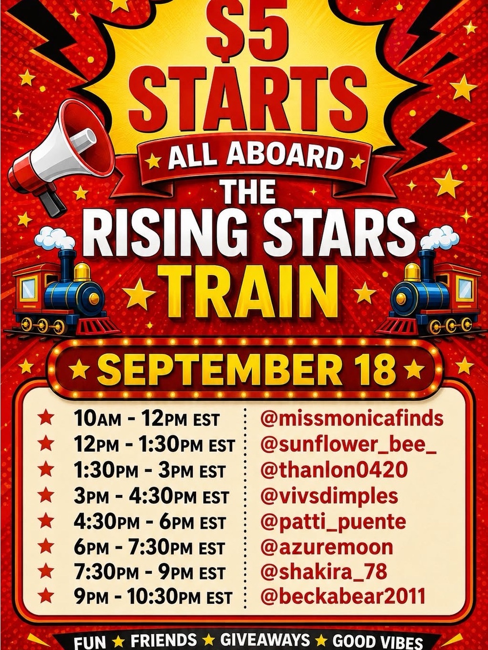 Come join our Rising Stars Cozy Show!